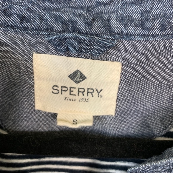 Sperry Half Button Jean and Striped Top Size S - Picture 3 of 8